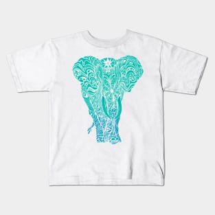 Not a circus turquoise elephant by #Bizzartino Kids T-Shirt